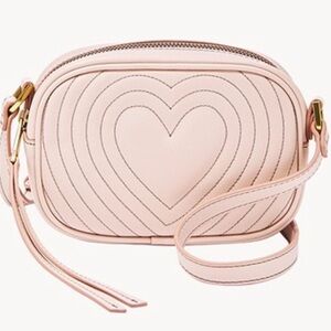 Fossil Maisie Heart Crossbody Bag in Light Pink
